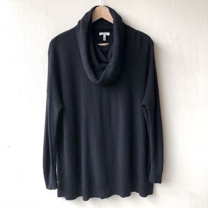 Joie black boxy cowl neck sweater S